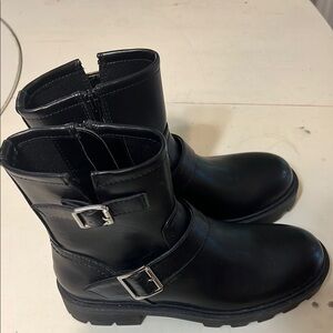 Madden Girl Black Heeled Boots